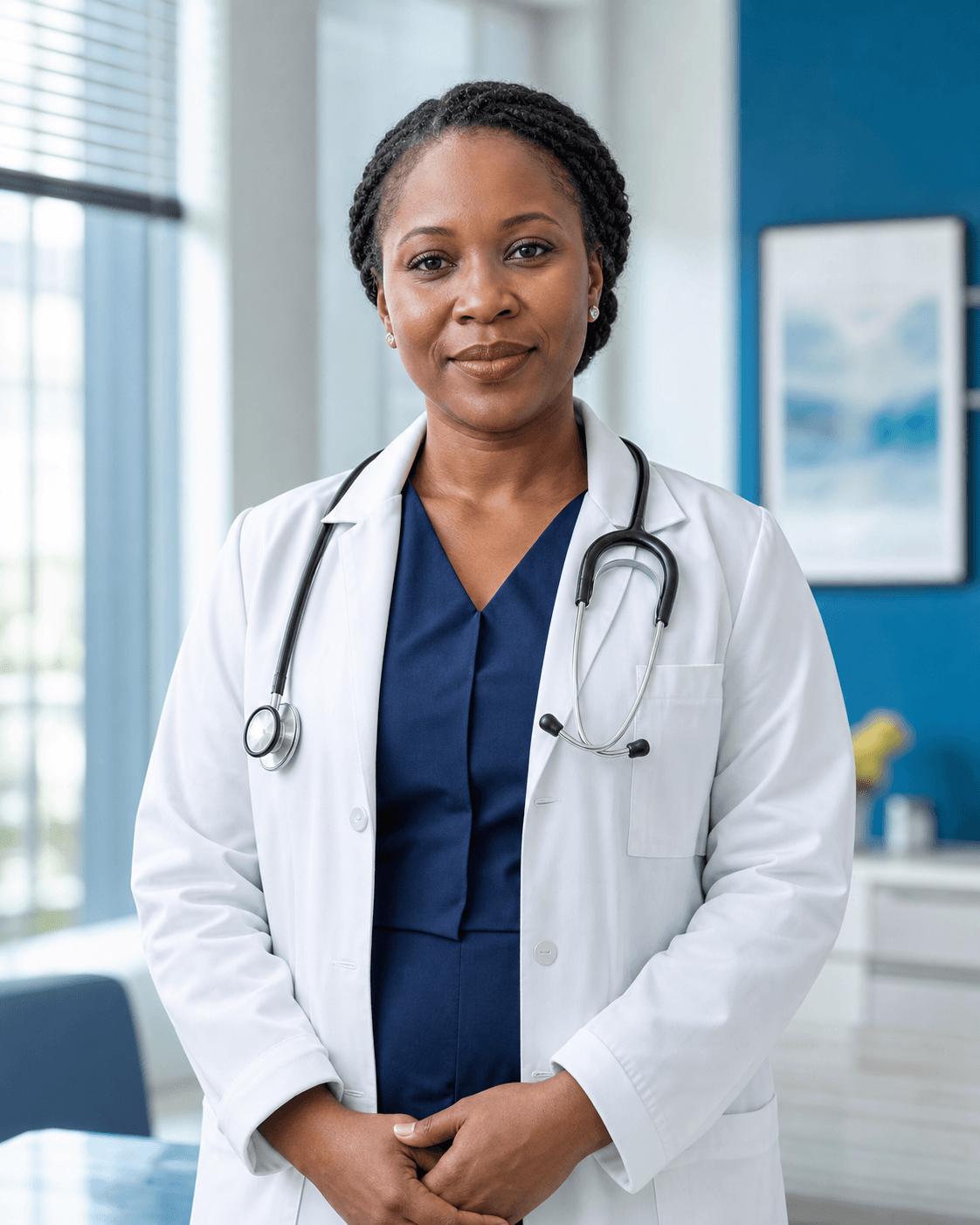 Nigerian clinician at Jaycare Hospital